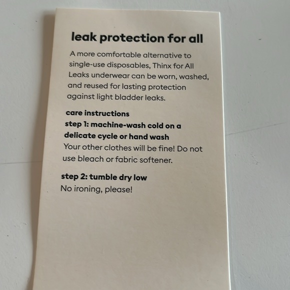 Think for All Leaks Reusable Bladder Leak Underwear Size S & L NIB - Picture 4 of 5